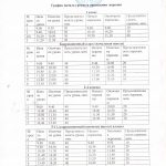 График начала уроков и проведения перемен054