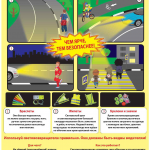 Применяй световозвращатели-это сделает тебя заметным на дороге в темноте